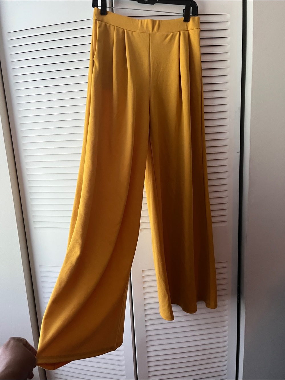 Women’s Wide-Leg Trousers in Mustard 14”waist